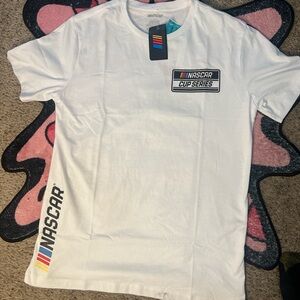 NASCAR White Short Sleeve Men's Tee